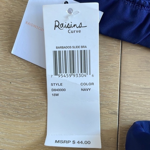 Nwt Raisins Barbados Solid High Waist Two Piece Bikini - 18W - Picture 6 of 7